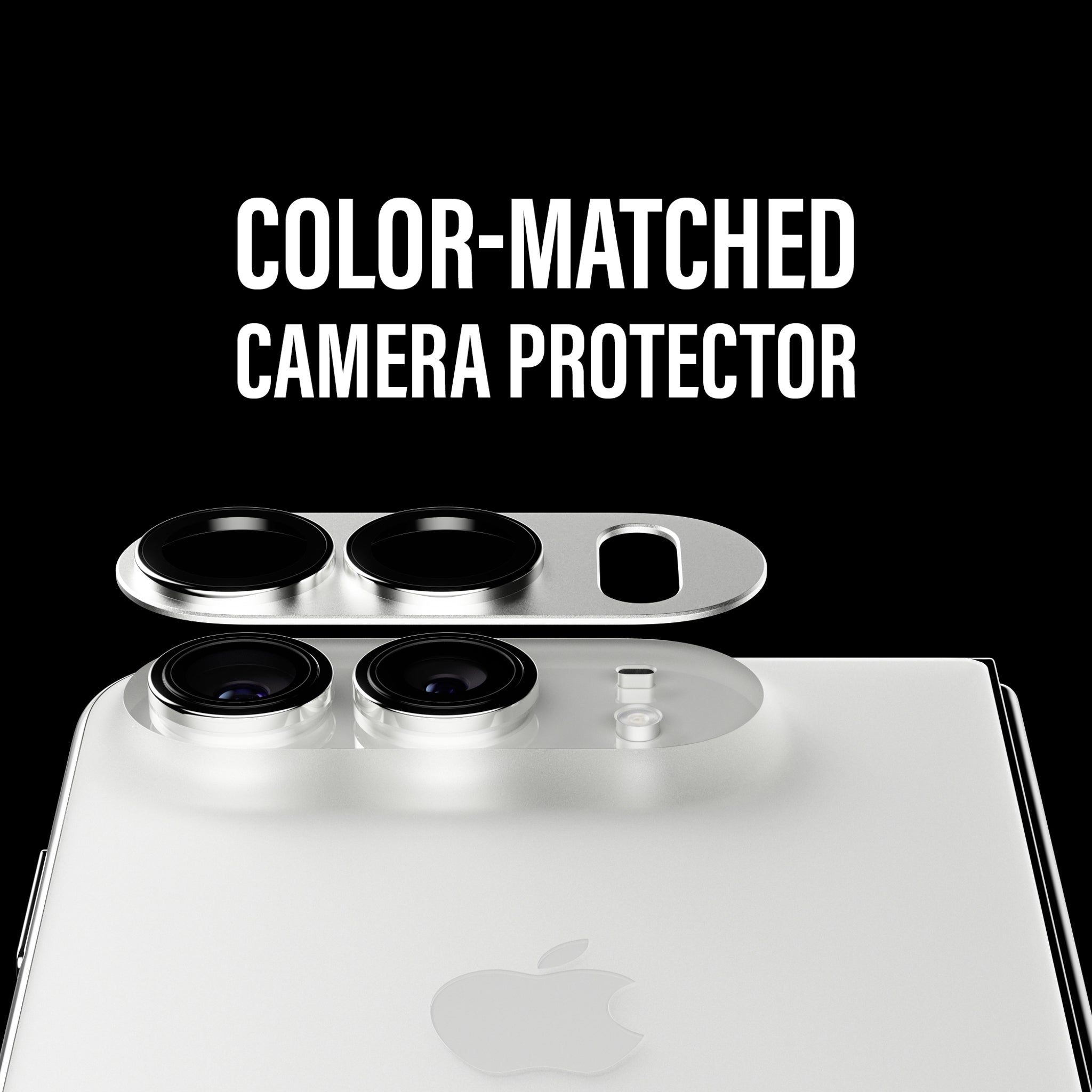 PanzerGlass® Fender Kameraschutz Silber iPhone Duo